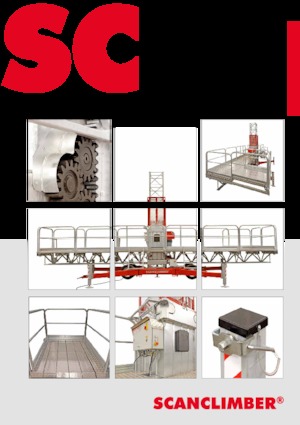 Direk tırmanma çalışma platformları Scanclimber Taurus SC6000