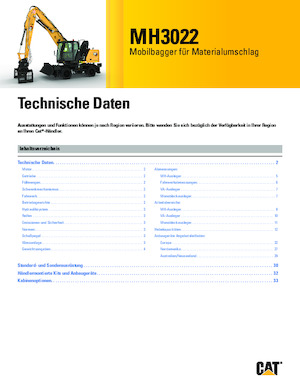 Material Handlers Caterpillar MH3022