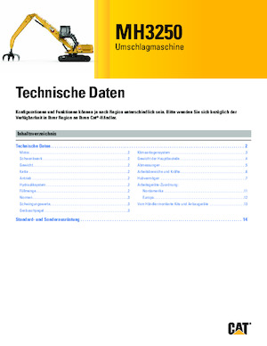 Material Handlers Caterpillar MH3250