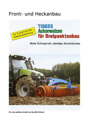 Çayır ve tarla makaraları Tigges DF 6-260 CRA