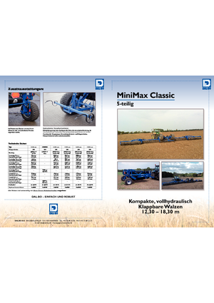 Çayır ve tarla makaraları DAL-BO MiniMax Classic 14.3