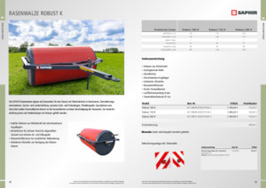Meadow and field rollers Saphir Robust 100 K