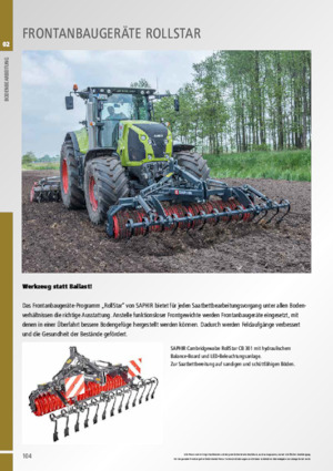 Meadow and field rollers Saphir RollStar TR 300