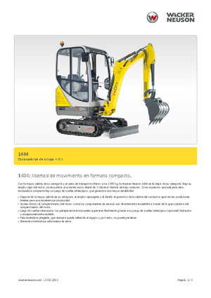 Mini ekskavatörler Neuson 1404