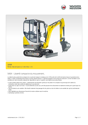 Mini ekskavatörler Neuson 1404