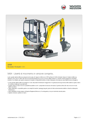 Mini ekskavatörler Neuson 1404