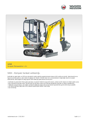 Mini Excavators Neuson 1404