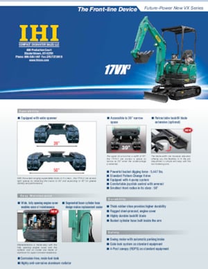 Mini Excavators IHI 17VX-3
