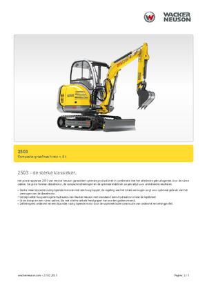 Mini Excavators Neuson 2503