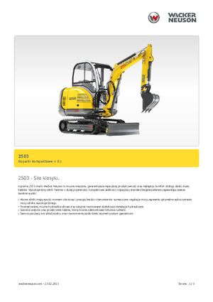Mini Excavators Neuson 2503