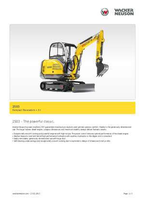 Mini Excavators Neuson 2503