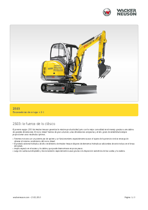 Mini Excavators Neuson 2503