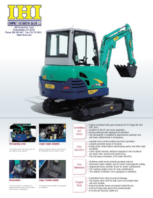 Mini Excavators IHI 28N-3