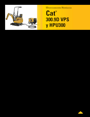 Mini Excavators Caterpillar 300.9D VPS 