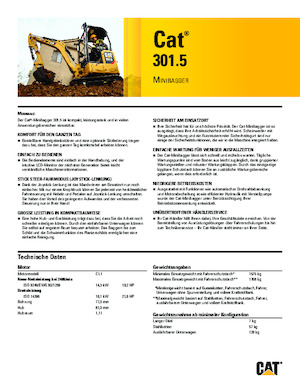 Mini Excavators Caterpillar 301.5