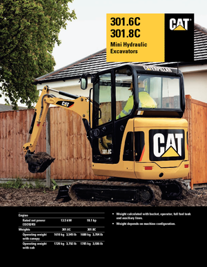 Mini Excavators Caterpillar 301.6C