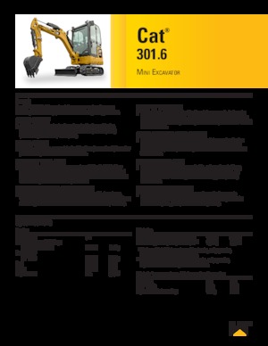 Mini Excavators Caterpillar 301.6
