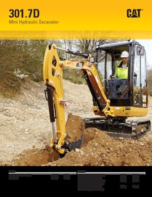 Mini Excavators Caterpillar 301.7D