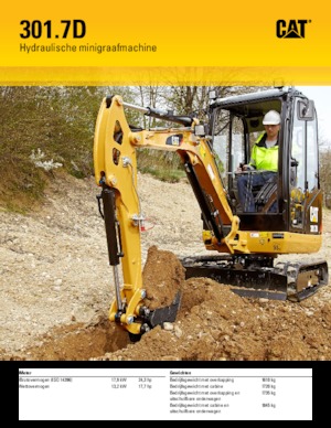 Mini Excavators Caterpillar 301.7D