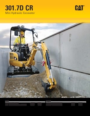 Mini Excavators Caterpillar 301.7D CR