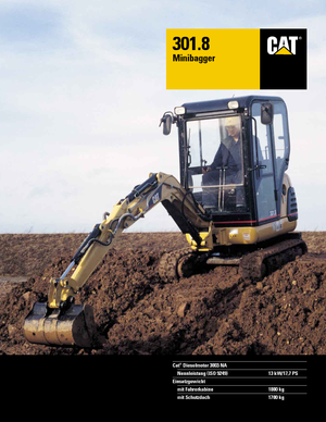 Mini Excavators Caterpillar 301.8
