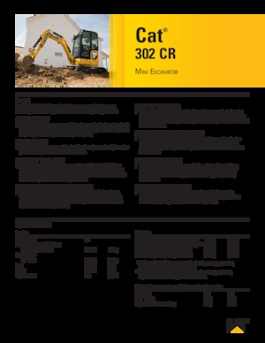 Mini Excavators Caterpillar 302 CR