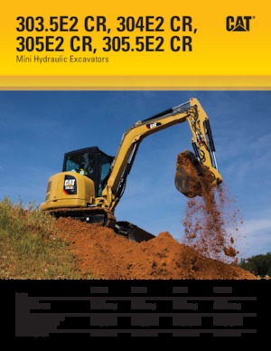 Mini Excavators Caterpillar 303.5E2 CR