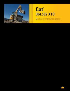 Mini Excavators Caterpillar 304.5E2 XTC