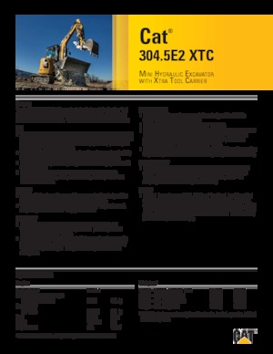 Mini Excavators Caterpillar 304.5E2 XTC
