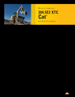 Mini Excavators Caterpillar 304.5E2 XTC