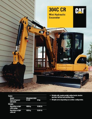 Mini Excavators Caterpillar 304C