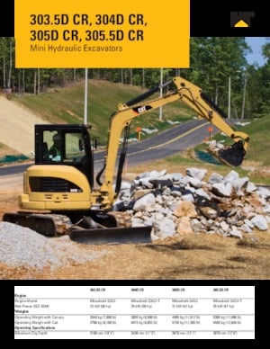 Mini ekskavatörler Caterpillar 305.5D