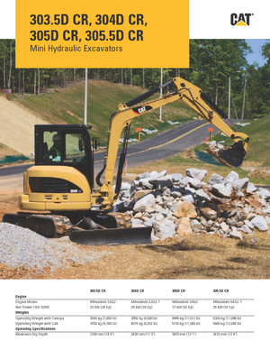Mini Excavators Caterpillar 305.5D CR