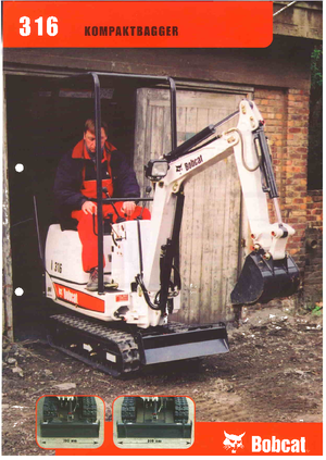 Mini Excavators Bobcat 316 D