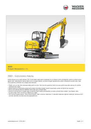 Mini Excavators Neuson 3503