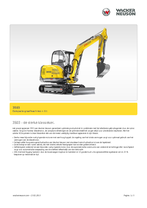 Mini Excavators Neuson 3503