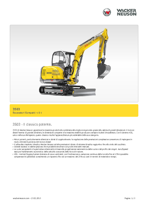 Mini Excavators Neuson 3503
