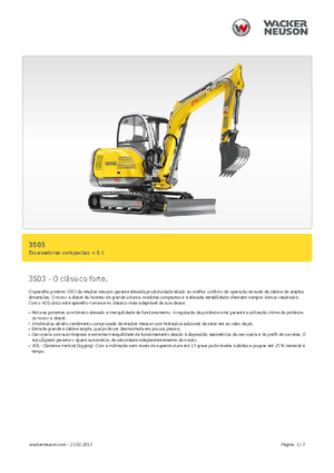 Mini Excavators Neuson 3503