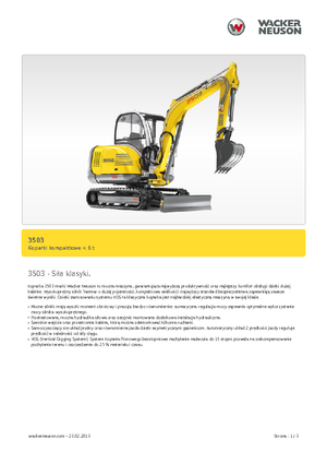 Mini Excavators Neuson 3503