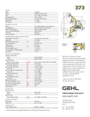 Mini Excavators Gehl 373