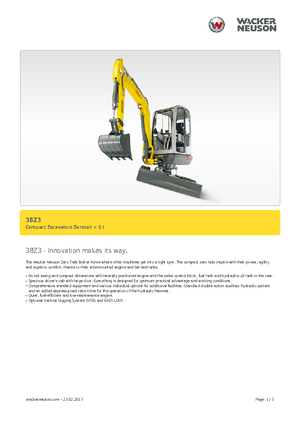Mini Excavators Wacker Neuson 38 Z 3