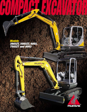 Mini Excavators Mustang 3803ZT