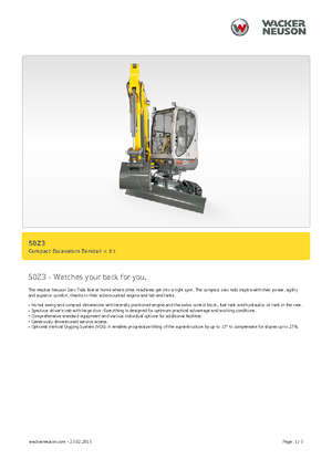 Mini Excavators Neuson 50 Z 3