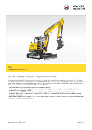 Mini Excavators Wacker Neuson 6003