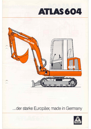 Mini Excavators Atlas 604