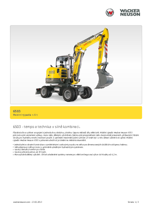 Wheel Excavators Neuson 6503