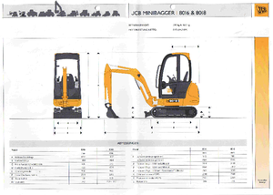 Mini Excavators JCB 8016