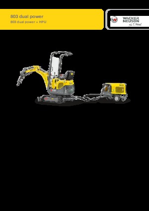 Mini Excavators Wacker Neuson 803 dual power