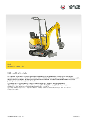 Mini Excavators Neuson 803