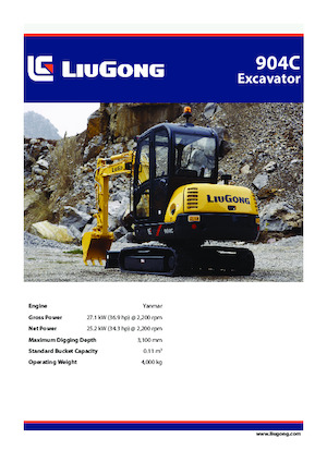 Mini Excavators Liugong 904C